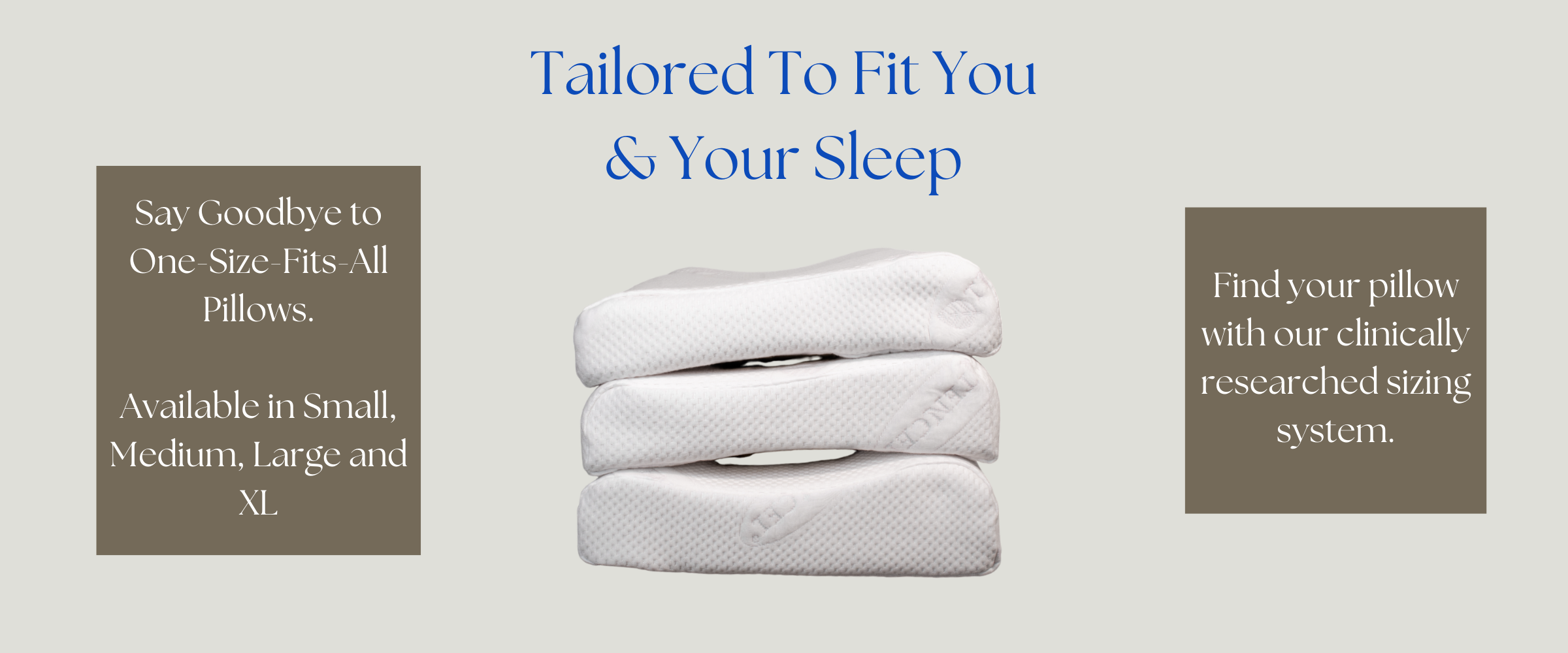 Align Pillow Tailored To Fit You And Your Sleep Banner